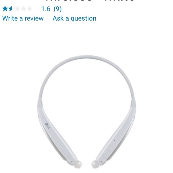 LG HBS750 stereo headset in white - Picture 2 of 4